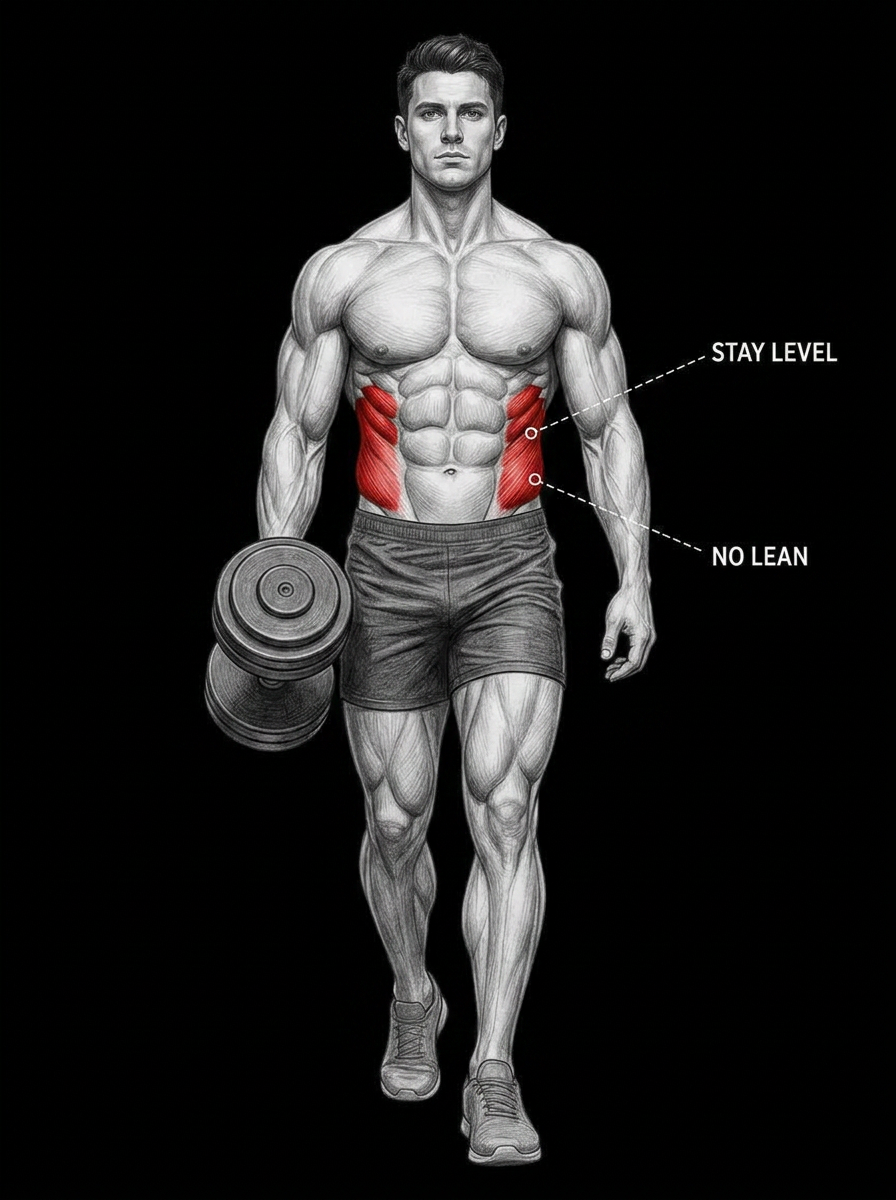 Suitcase Carry anatomy plate