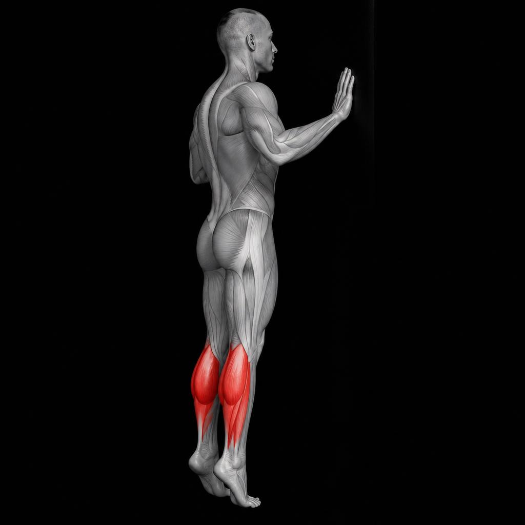 Standing Calf Raise anatomy plate