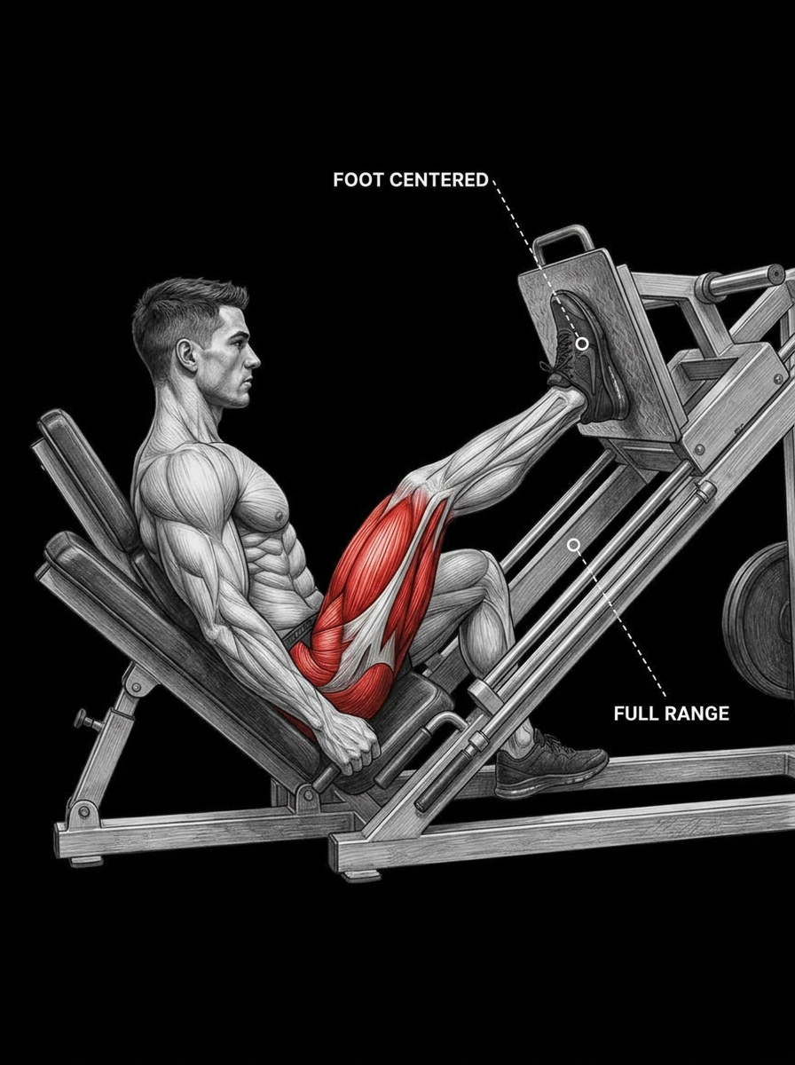 Single Leg Press anatomy plate