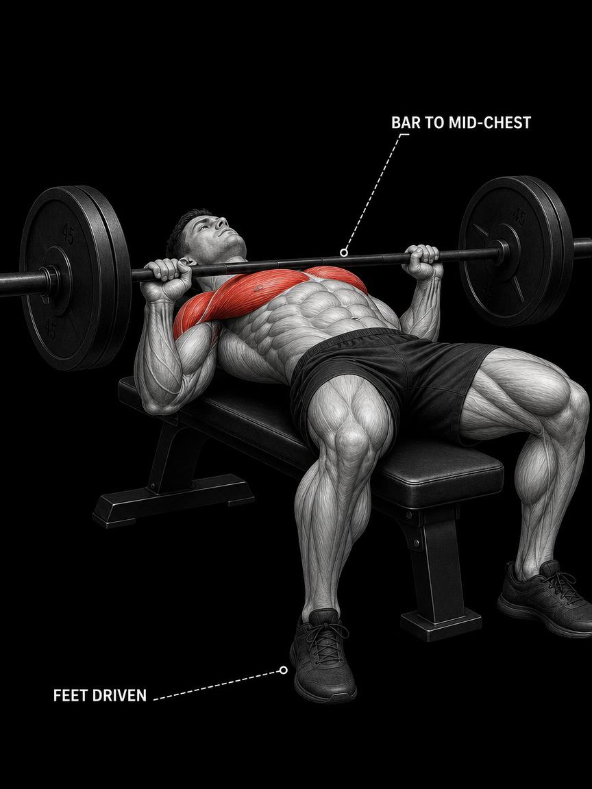 Barbell bench press