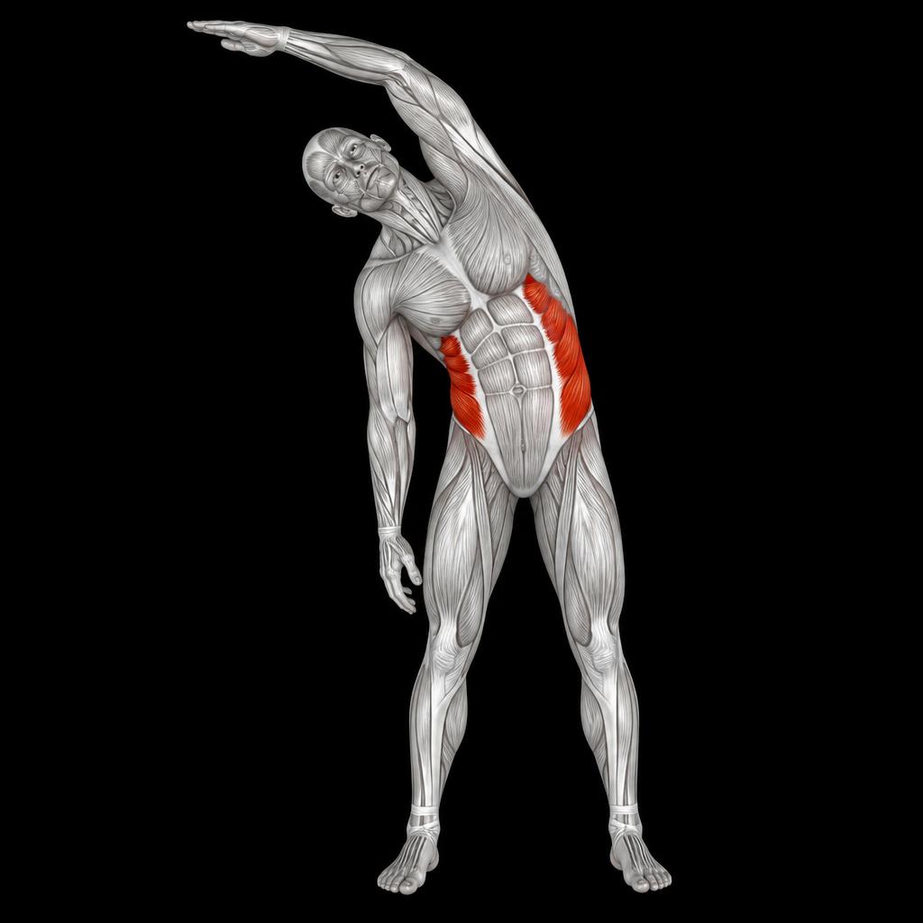 Standing Side Bend anatomy plate