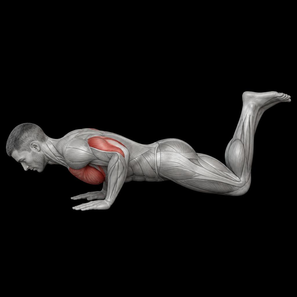 Knee Push Up anatomy plate