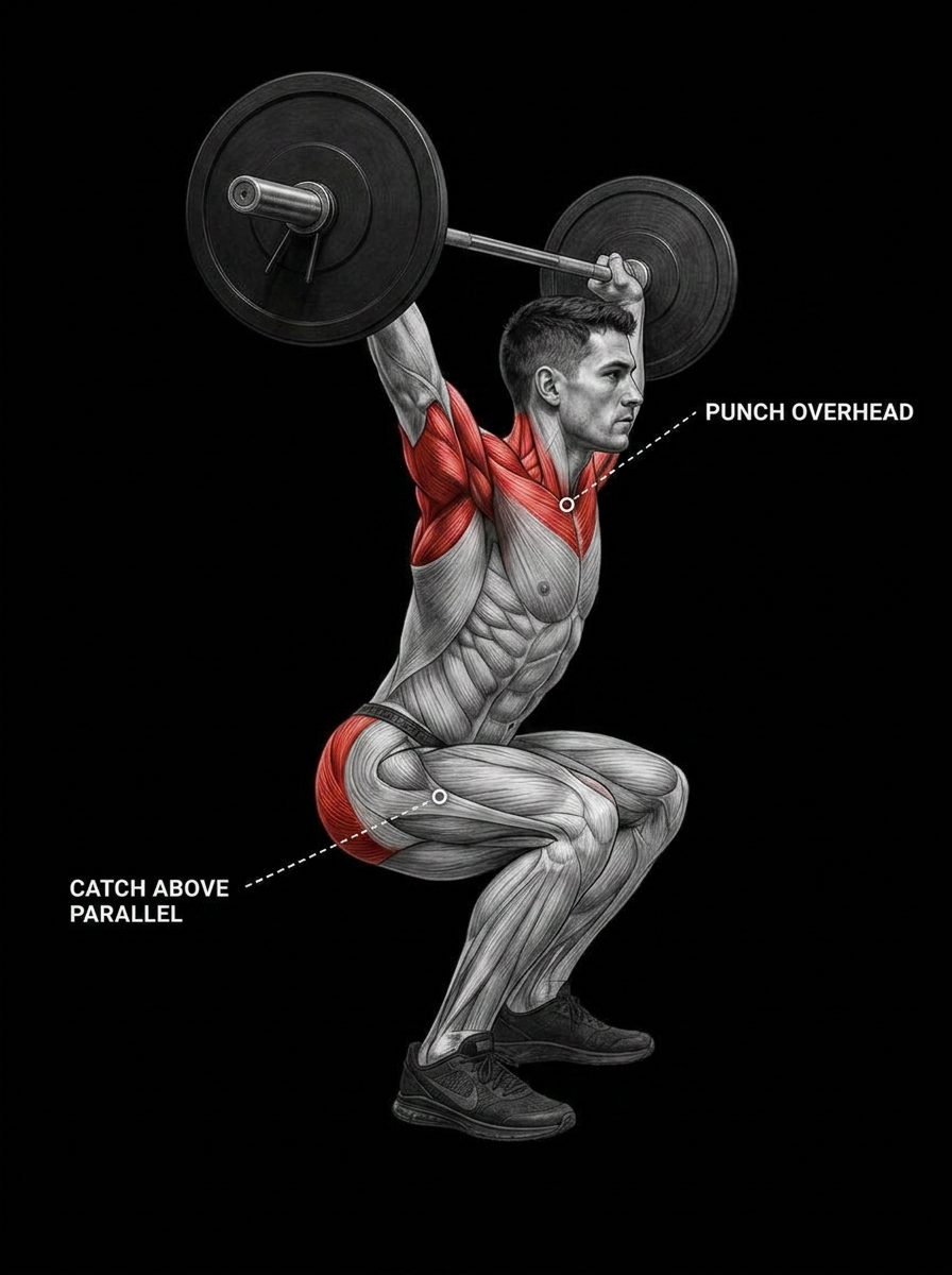 Power Snatch anatomy plate