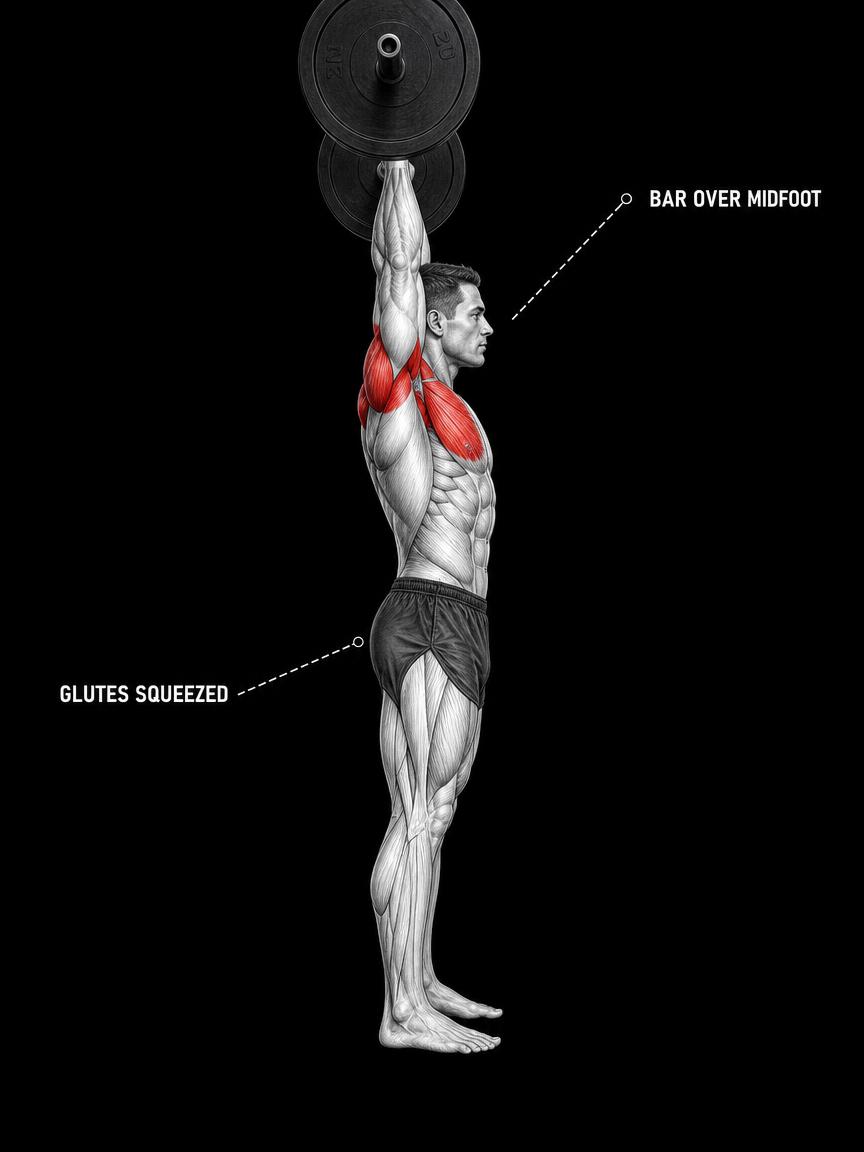 Overhead Press anatomy plate