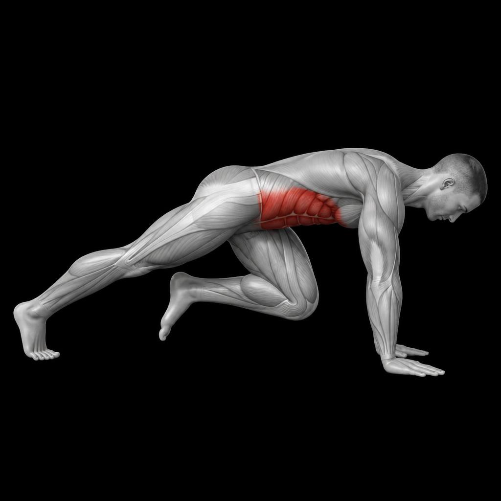 Mountain Climber anatomy plate