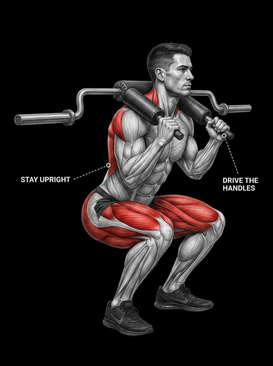 Safety Bar Squat anatomy plate