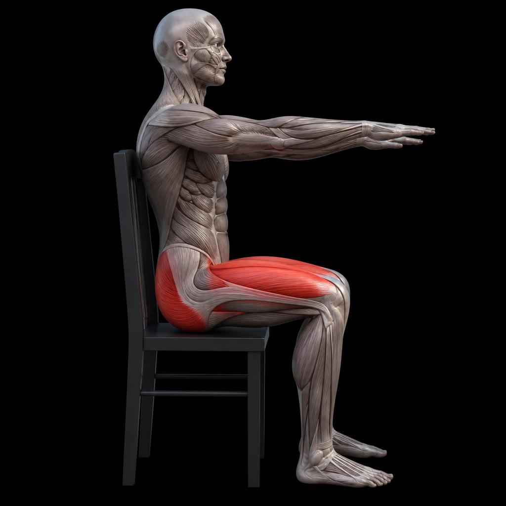 Chair Squat anatomy plate