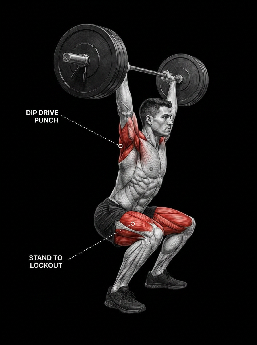 Push Jerk anatomy plate