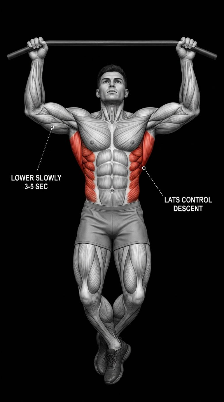 Negative Pull Up anatomy plate