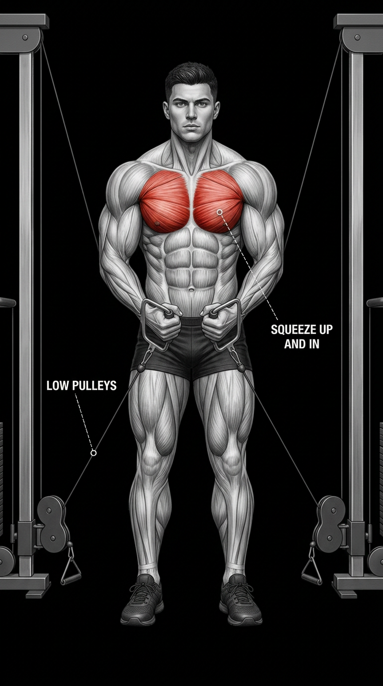 Cable Crossover Low to High anatomy plate