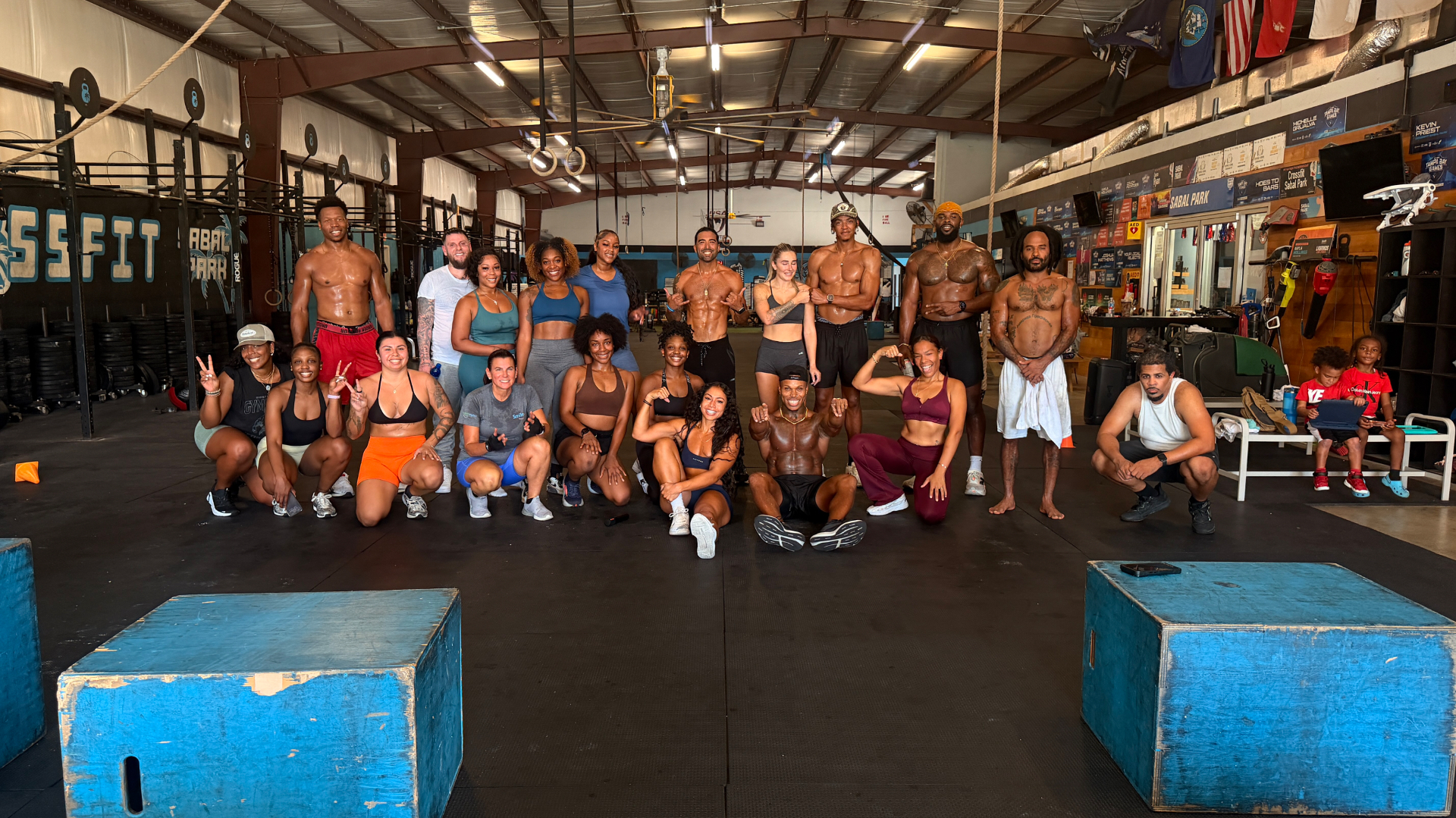 LaBella Beast bootcamp community together at the gym