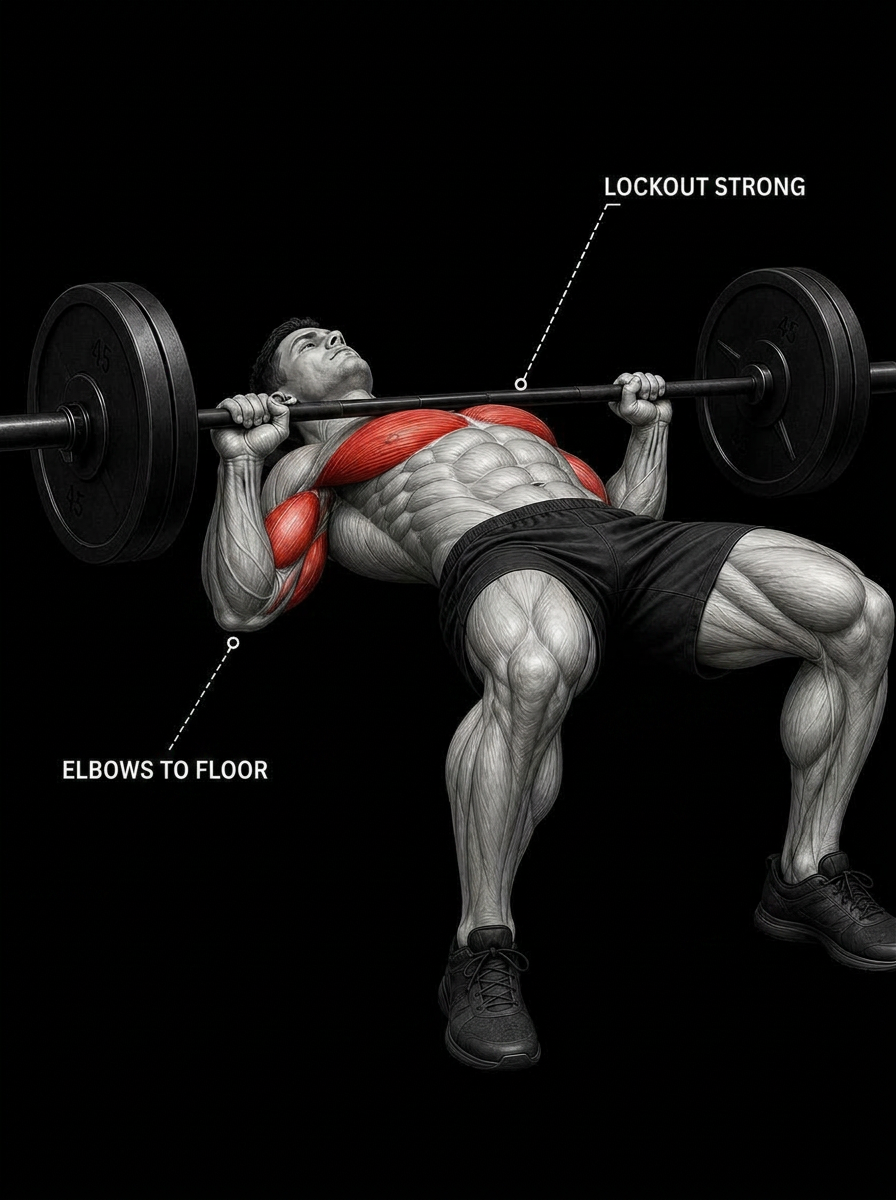 Floor Press anatomy plate