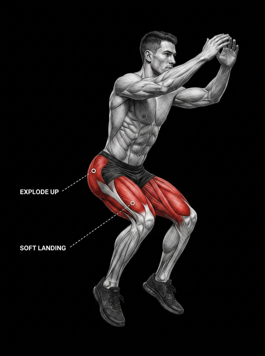 Jump Squat anatomy plate