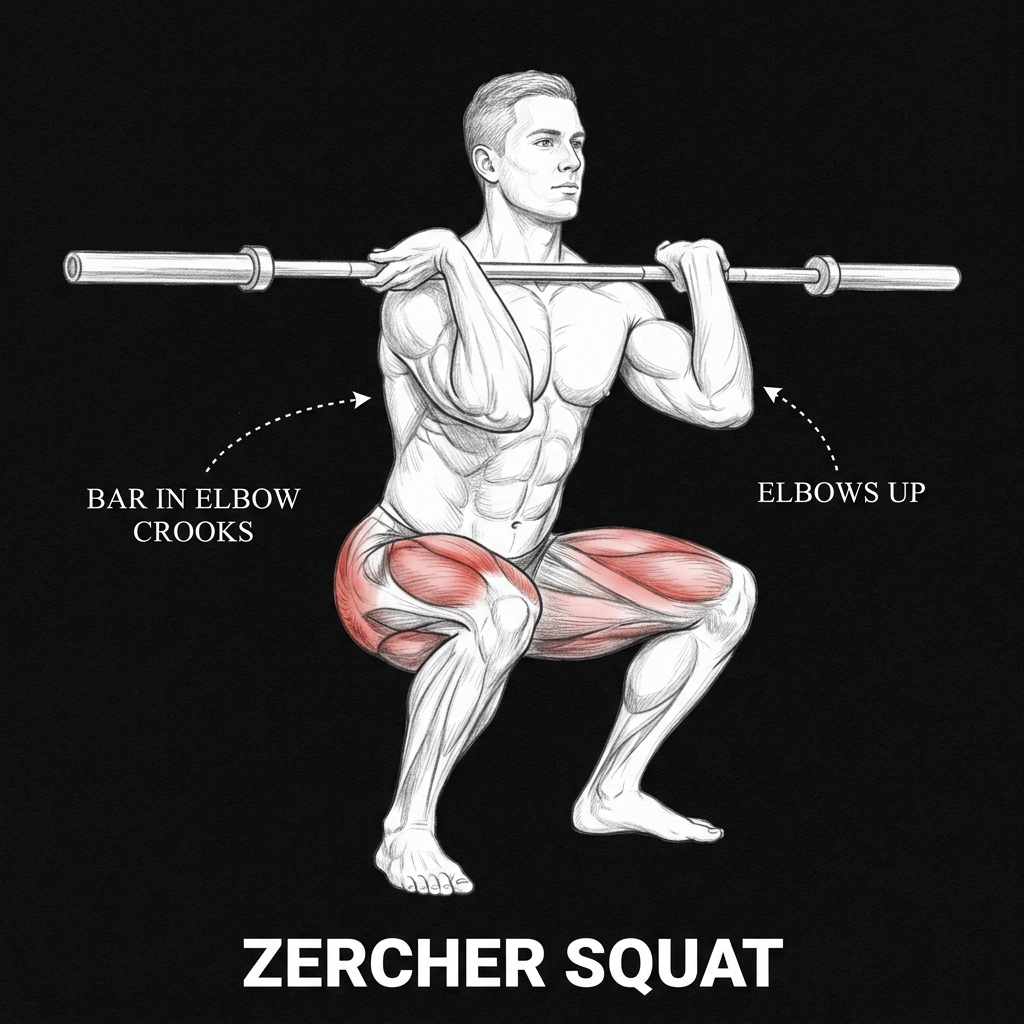 Zercher Squat anatomy plate