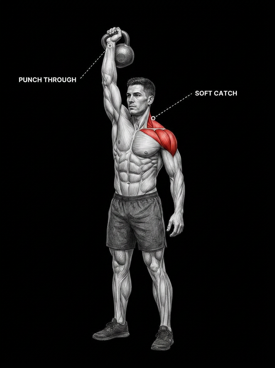 Kettlebell Snatch anatomy plate