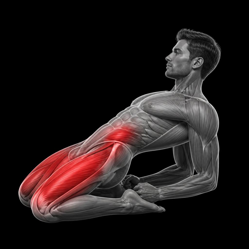 Saddle Pose anatomy plate