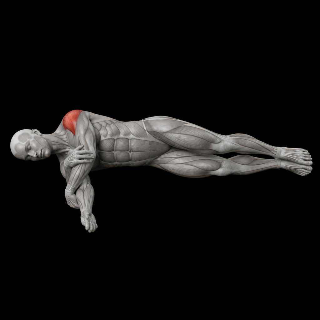 Sleeper Stretch anatomy plate