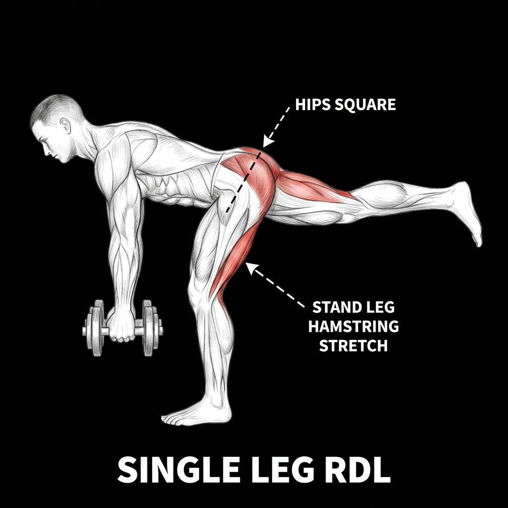 Single Leg RDL anatomy plate