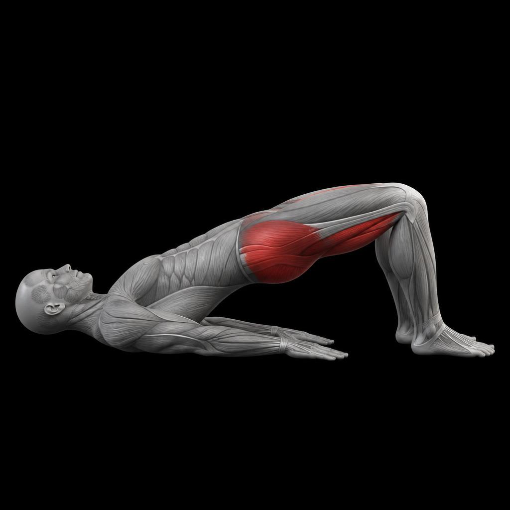 Glute Bridge anatomy plate