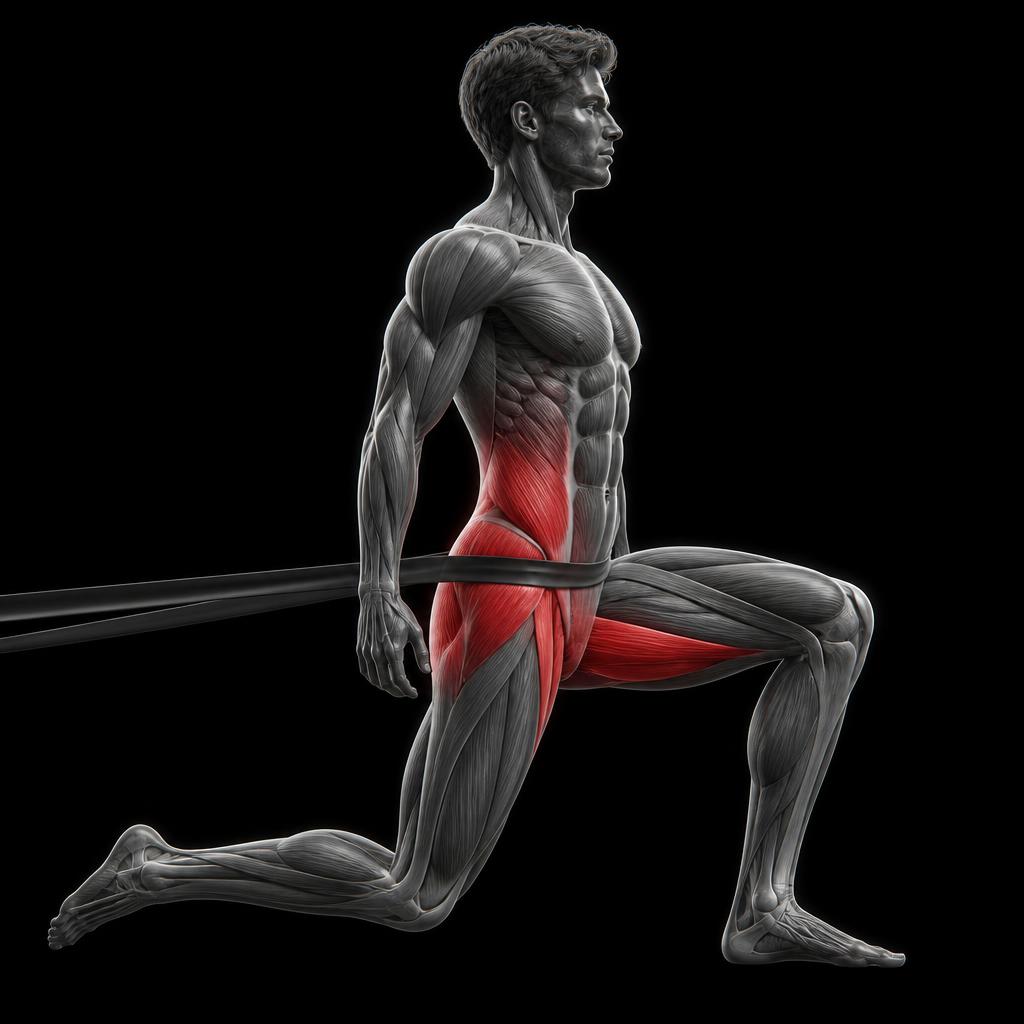 Banded Hip Distraction anatomy plate