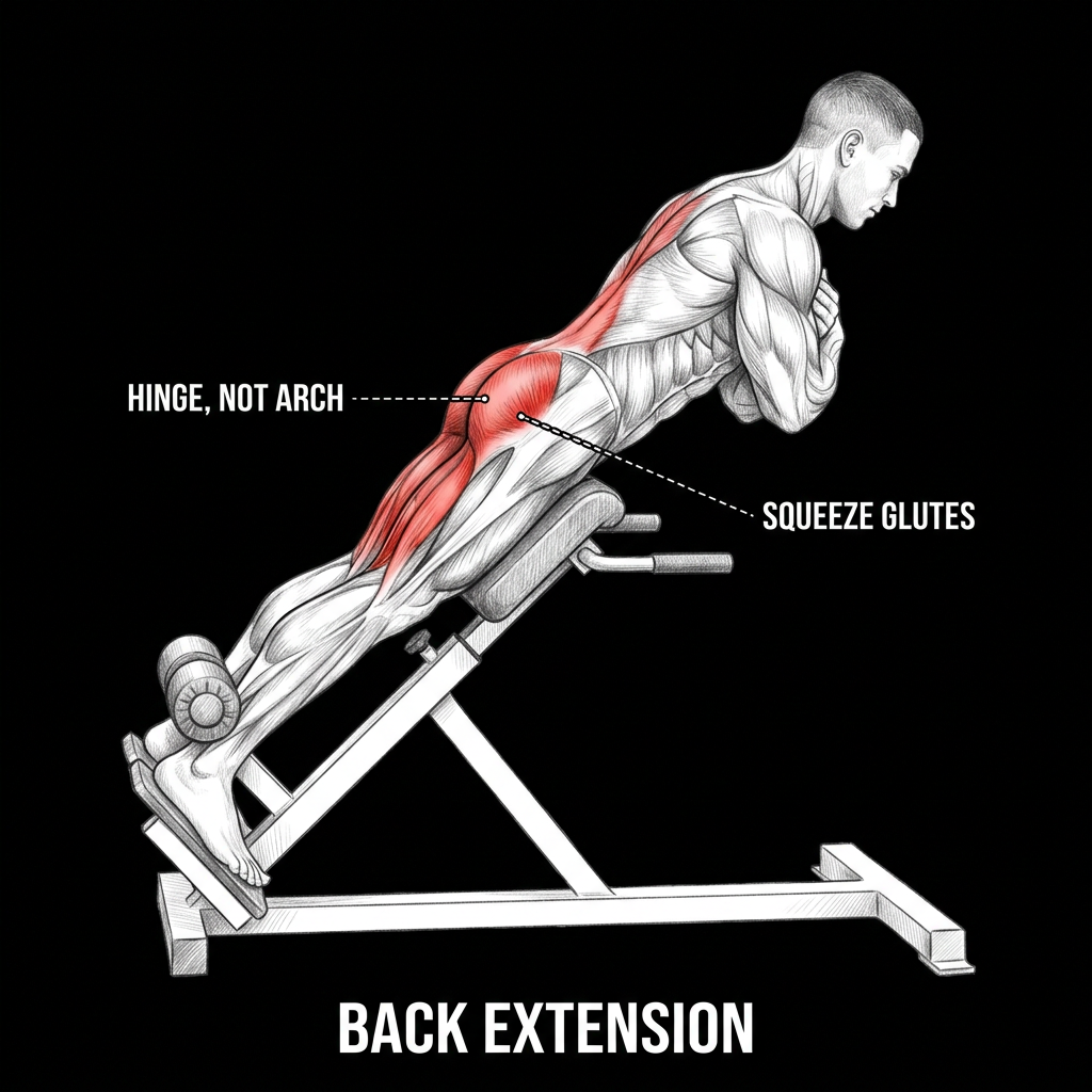 Back Extension anatomy plate
