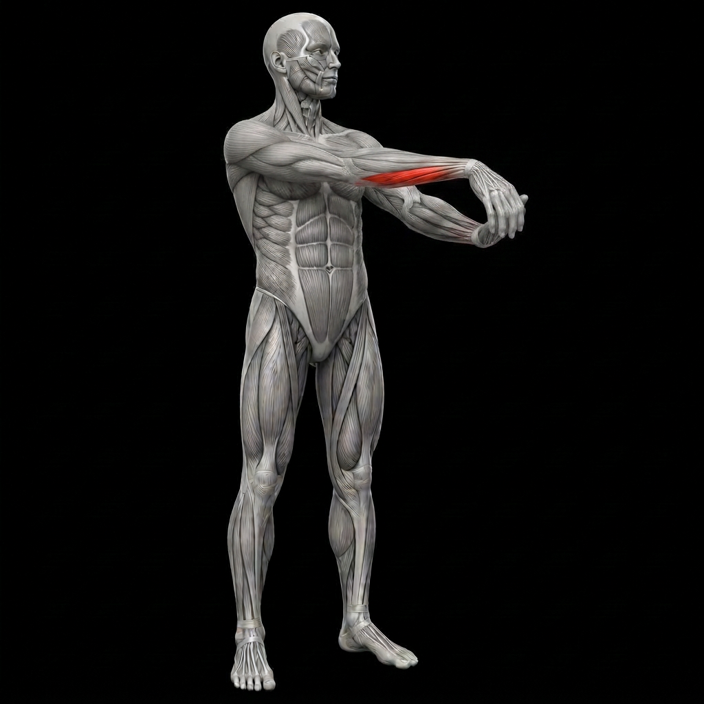 Wrist Flexor Stretch anatomy plate