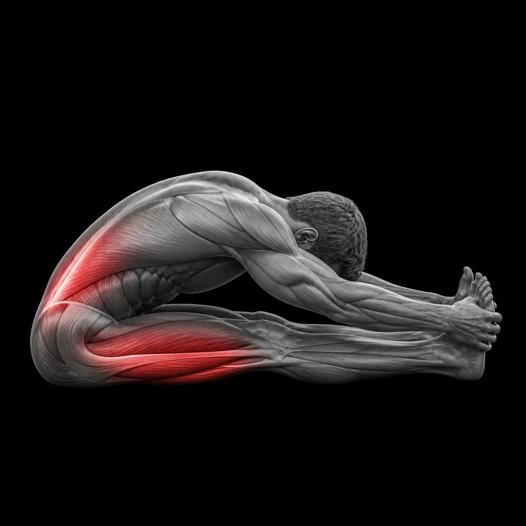 Seated Forward Fold anatomy plate