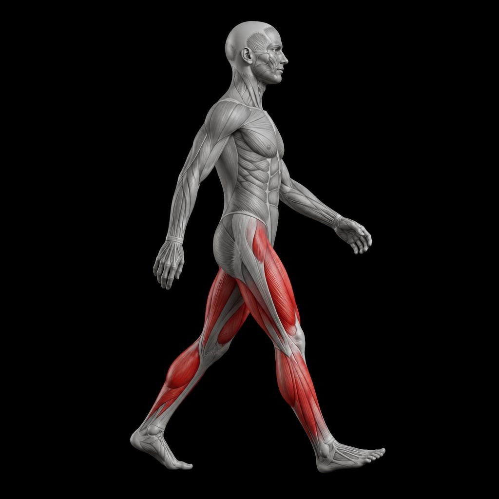 Coached Walk anatomy plate