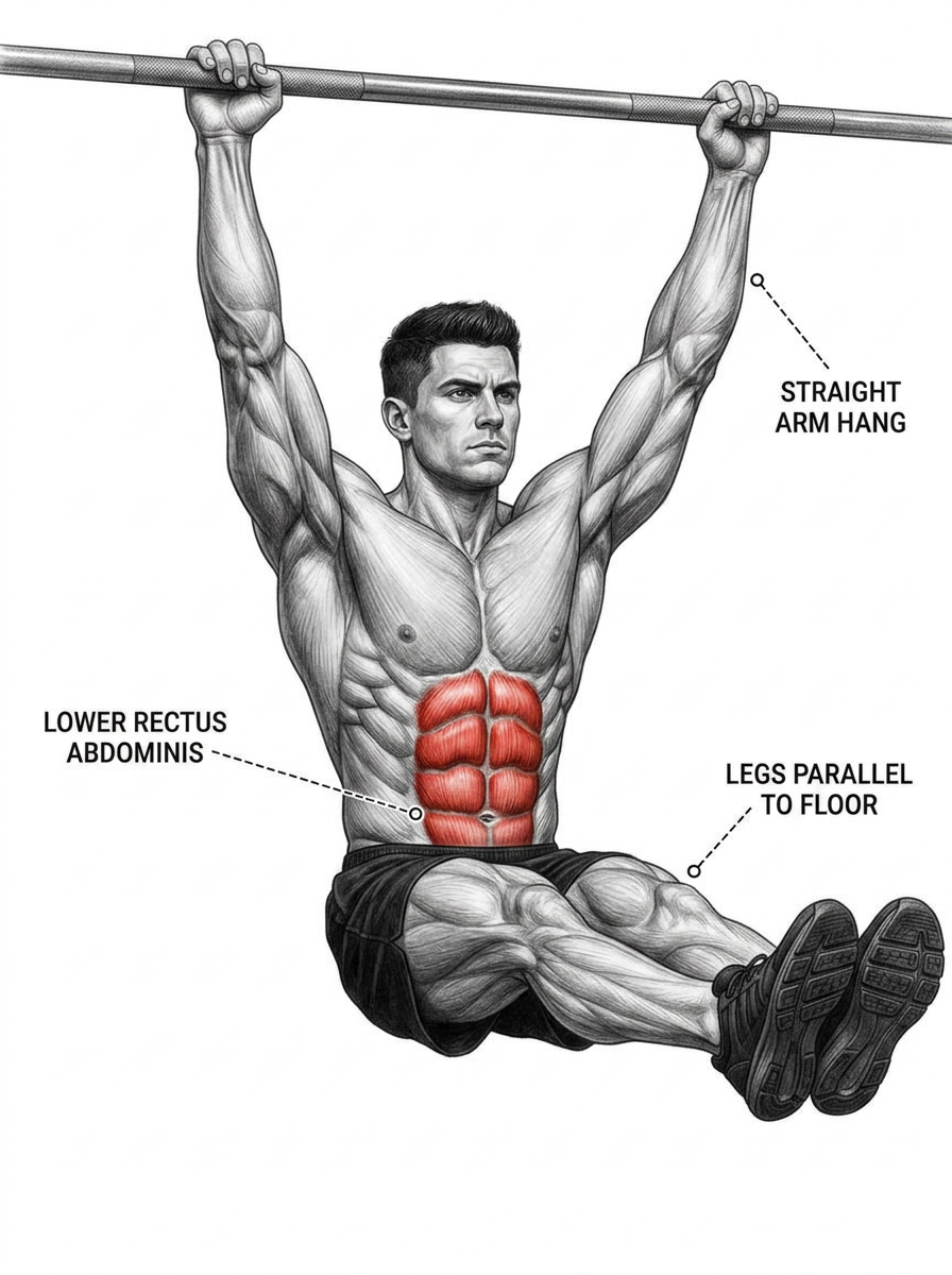 Weighted Hanging Leg Raise
