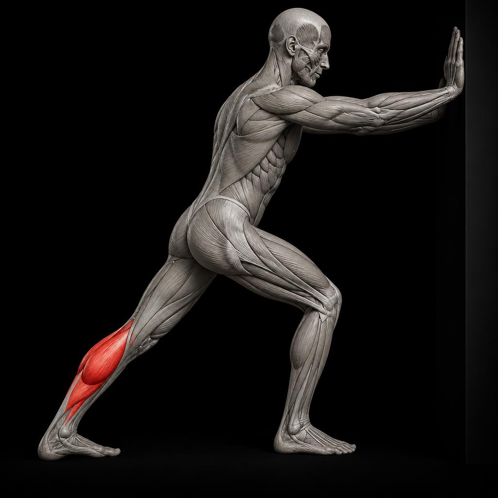 Calf Stretch anatomy plate