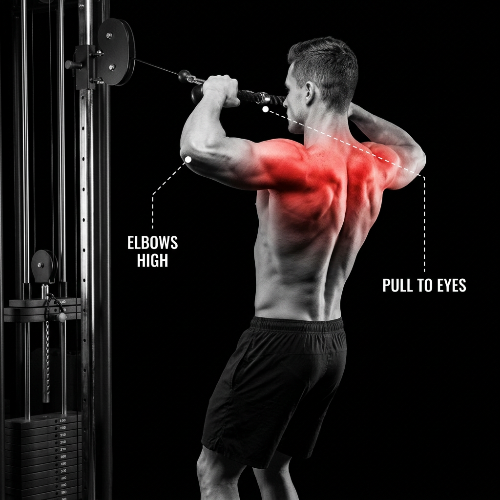 Face Pull anatomy plate