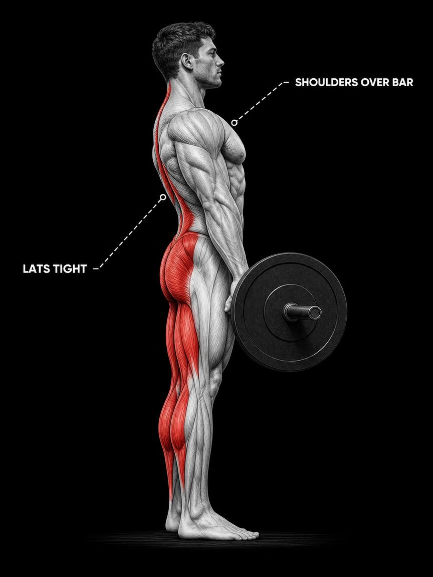 Deadlift anatomy plate