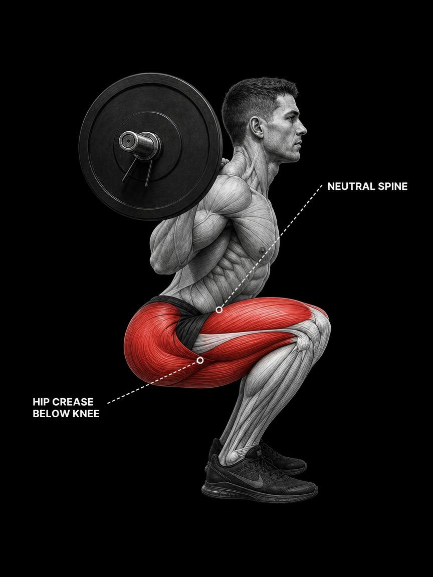 Back Squat anatomy plate