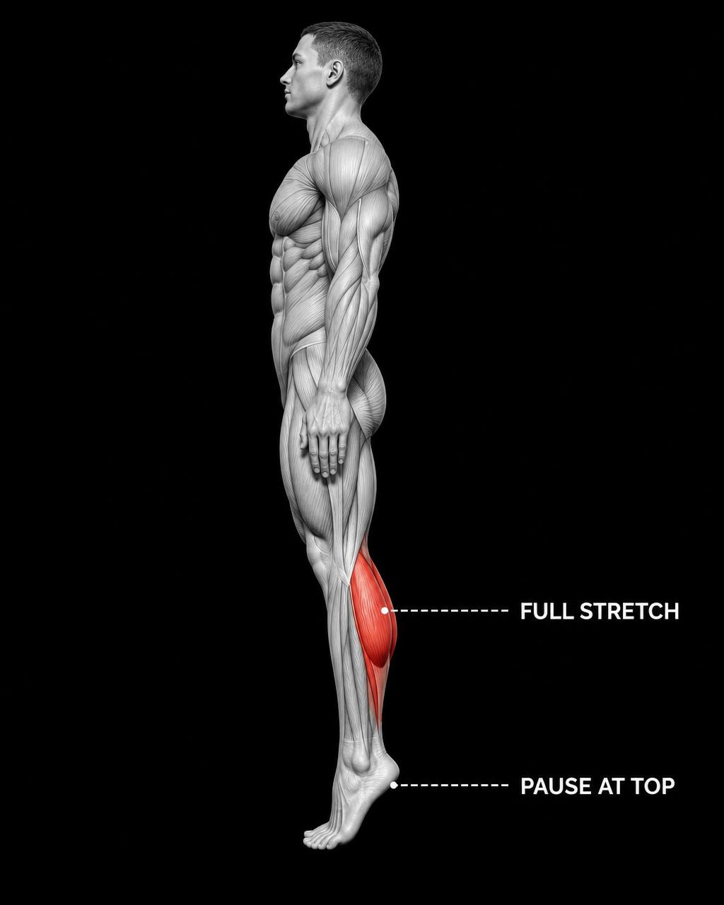 Calf Raise anatomy plate