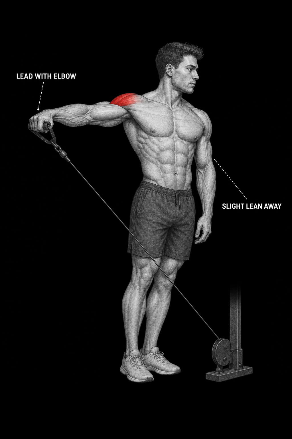 Cable lateral raise