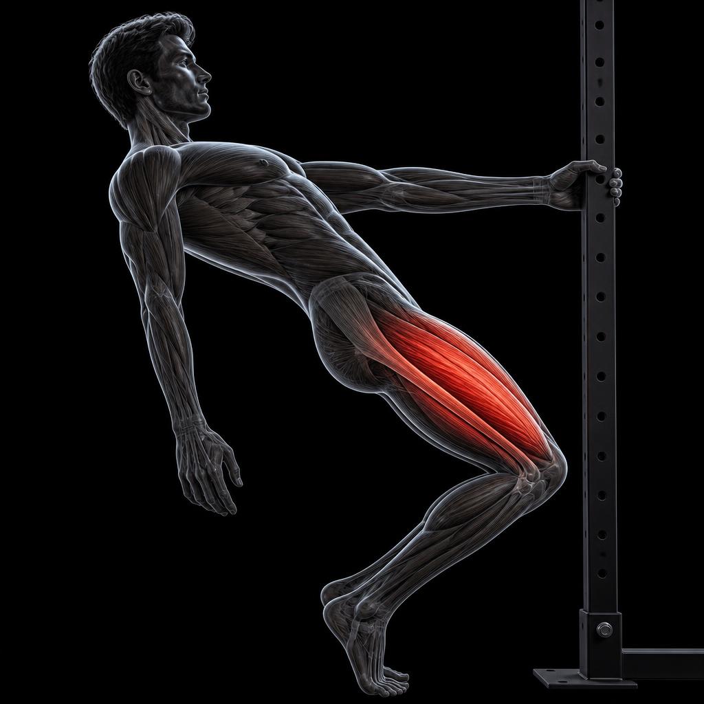 Sissy Squat anatomy plate